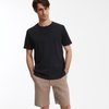 T-shirt noir col v homme