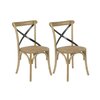 Chaise bois assise paille
