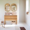 Meuble salle de bain rose