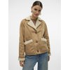 Manteau camel fausse fourrure
