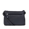 Sac besace femme cuir bleu marine
