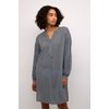 Gris Celestial Blue Wavy Print