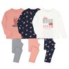 Marine + roze + ecru