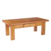 Table basse chêne massif avec tiroir