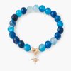 Bracelet pierre bleu
