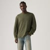 Beige - Artie Jacquard Stripe Olive Night