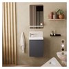 Miroir salle de bain gris