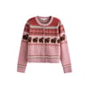 Motif Fair Isle Violet/Rose Hamish La Vache Des Highlands