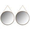 Lot miroir doré