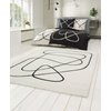 Tapis moderne noir et blanc