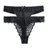 Tanga noir femme