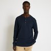 T-shirt col tunisien manches longues en coton bio