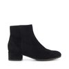 Bottines daim noir talon
