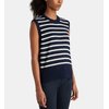 Pull sans manche bleu marine