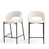 Tabouret métal blanc