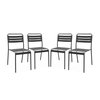 Chaise de jardin gris anthracite