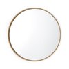 Grand miroir bois rond