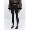 Jean skinny enduit noir femme