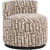 Crème Texturé Motif Marron