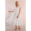 Robe longue noir et blanche