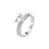 Bague argent blanche