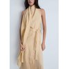 Robe longue lin beige