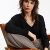 Pull long oversize femme