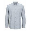 Blau gestreift