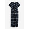 Robe rayée bleu et blanc