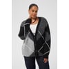 Gris Grey Melange/Black Check