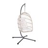 Fauteuil oeuf en rotin