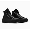Converse cuir noir plateforme