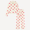 Beige/Rouge