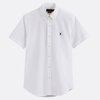 Chemise homme manches courtes en popeline de coton