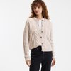 Gebreid vest met rits dames