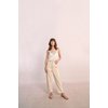 Pantalon vaquero beige mujer