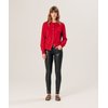 Gilet cachemire rouge femme