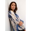 Bleu Abstract Print