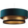Satin Vert Bouteille Intérieur Doré Ruban De Dentelle