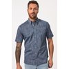 Chemise Habillée Homme Alfani – Bleu à Carreaux – Manches Courtes – 100% Coton Taille S