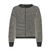 Black and white striped jumper