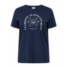 Tee shirt à message bleu