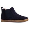 Boots daim bleu marine