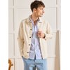 Veste en jean blanche homme
