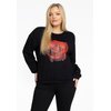Sweat imprimé fleuri femme