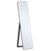 Miroir rectangulaire arrondi noir