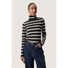 Noir Beige Black W Sandshell Stripe