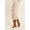 Jupe longue jean beige