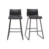 Tabouret de bar plastique noir