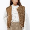 Veste mouton retourné femme